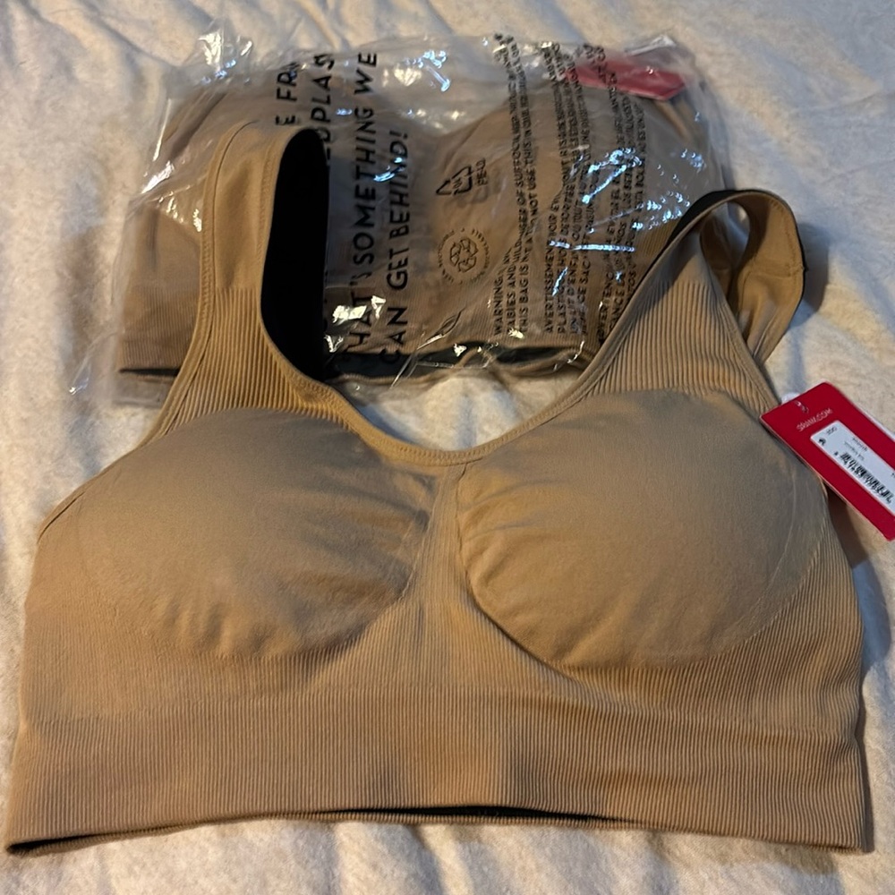 Spanx Breast of Both Worlds Reversible Tank Comfort Bra size Large